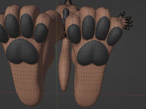 Kovu Anthro Wolf 3D Model