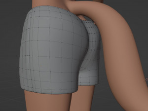 Kovu Anthro Wolf 3D Model