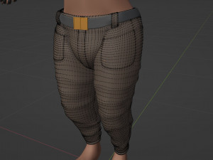 Kovu Anthro Wolf 3D Model