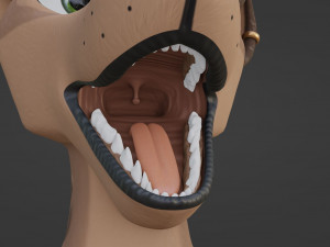 Kovu Anthro Wolf 3D Model