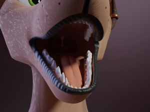 Kovu Anthro Wolf 3D Model