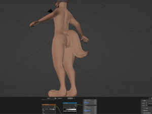 Kovu Anthro Wolf 3D Model