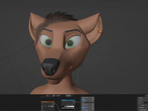 Kovu Anthro Lupo Modello 3D