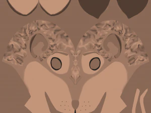 Kovu Anthro Lupo Modello 3D