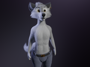 Magnus Anthro Wolf 3D Модель