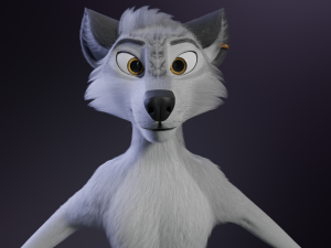 Magnus Anthro Wolf 3D Модель