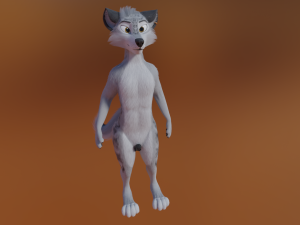 Magnus Anthro Wolf 3D Модель