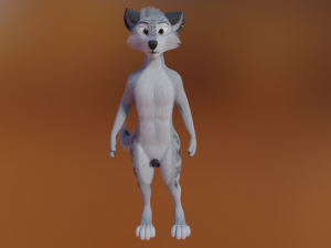 Magnus Anthro Wolf 3D Модель