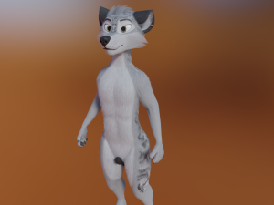 Magnus Anthro Wolf 3D Модель