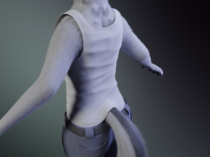 Magnus Anthro Wolf 3D Модель