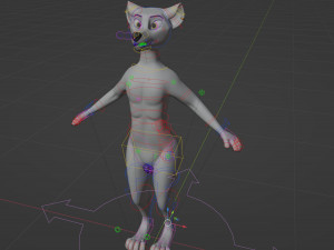 Magnus Anthro Wolf 3D Модель