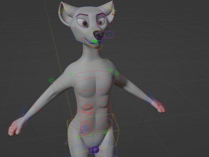 Magnus Anthro Wolf 3D Модель