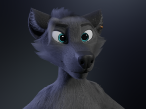 Fenrir Anthro Wolf 3D Model