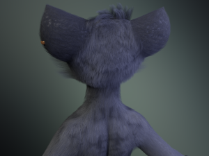 Fenrir Anthro Wolf 3D Model