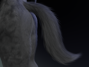 Fenrir Anthro Wolf 3D Model