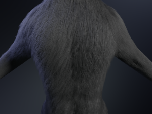 Fenrir Anthro Wolf 3D Model