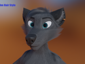 Fenrir Anthro Wolf 3D Model
