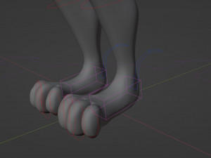Fenrir Anthro Wolf 3D Model