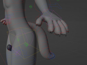 Fenrir Anthro Wolf 3D Model