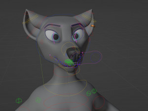 Fenrir Anthro Wolf 3D Model