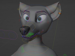Fenrir Anthro Wolf 3D Model