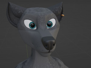Fenrir Anthro Wolf 3D Model
