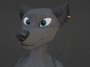 Fenrir Anthro Wolf 3D Model