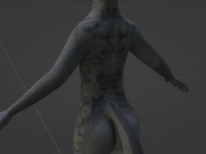 Fenrir Anthro Wolf 3D Model
