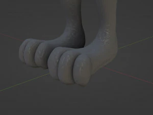 Fenrir Anthro Lupo Modello 3D