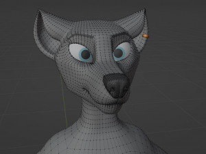 Fenrir Anthro Wolf 3D Model