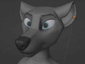 Fenrir Anthro Wolf 3D Model