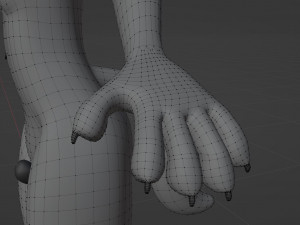 Fenrir Anthro Wolf 3D Model