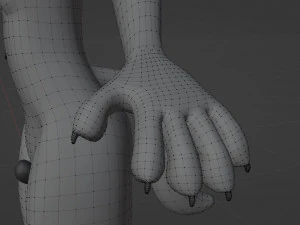 Fenrir Anthro Lupo Modello 3D