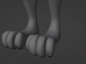 Fenrir Anthro Wolf 3D Model