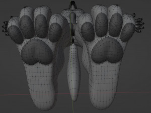 Fenrir Anthro Wolf 3D Model