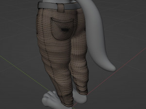 Fenrir Anthro Wolf 3D Model