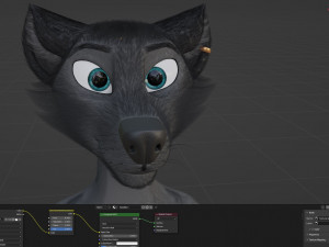 Fenrir Anthro Wolf 3D Model