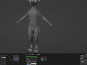 Fenrir Anthro Wolf 3D Model