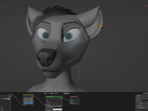 Fenrir Anthro Wolf 3D Model