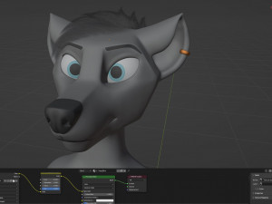Fenrir Anthro Wolf 3D Model