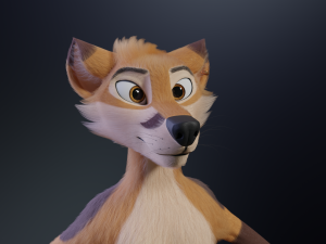 Mikael Anthro Fox Modelo 3D