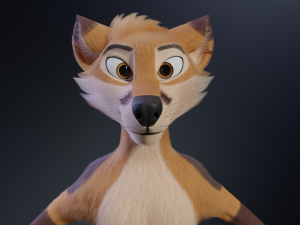 Mikael Anthro Fox Modelo 3D