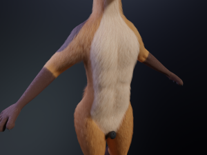 Mikael Anthro Fox Modelo 3D