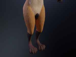 Mikael Anthro Fox Modelo 3D