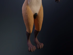 Mikael Anthro Fox 3D Model