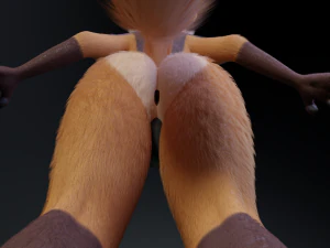 Mikael Anthro Fox 3D Model