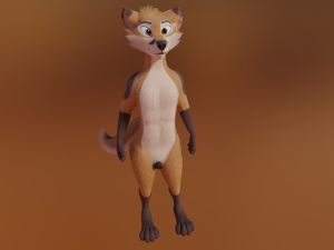 Mikael Anthro Fox Modelo 3D