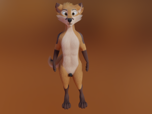 Mikael Anthro Fox Modelo 3D