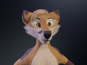 Mikael Anthro Fox Modelo 3D