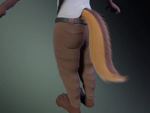 Mikael Anthro Fox 3D Model